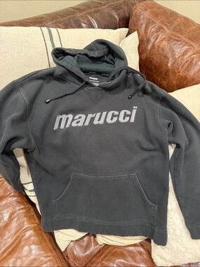 Marucci Men's Black Logo Hoodie (fits like a YL/YXL